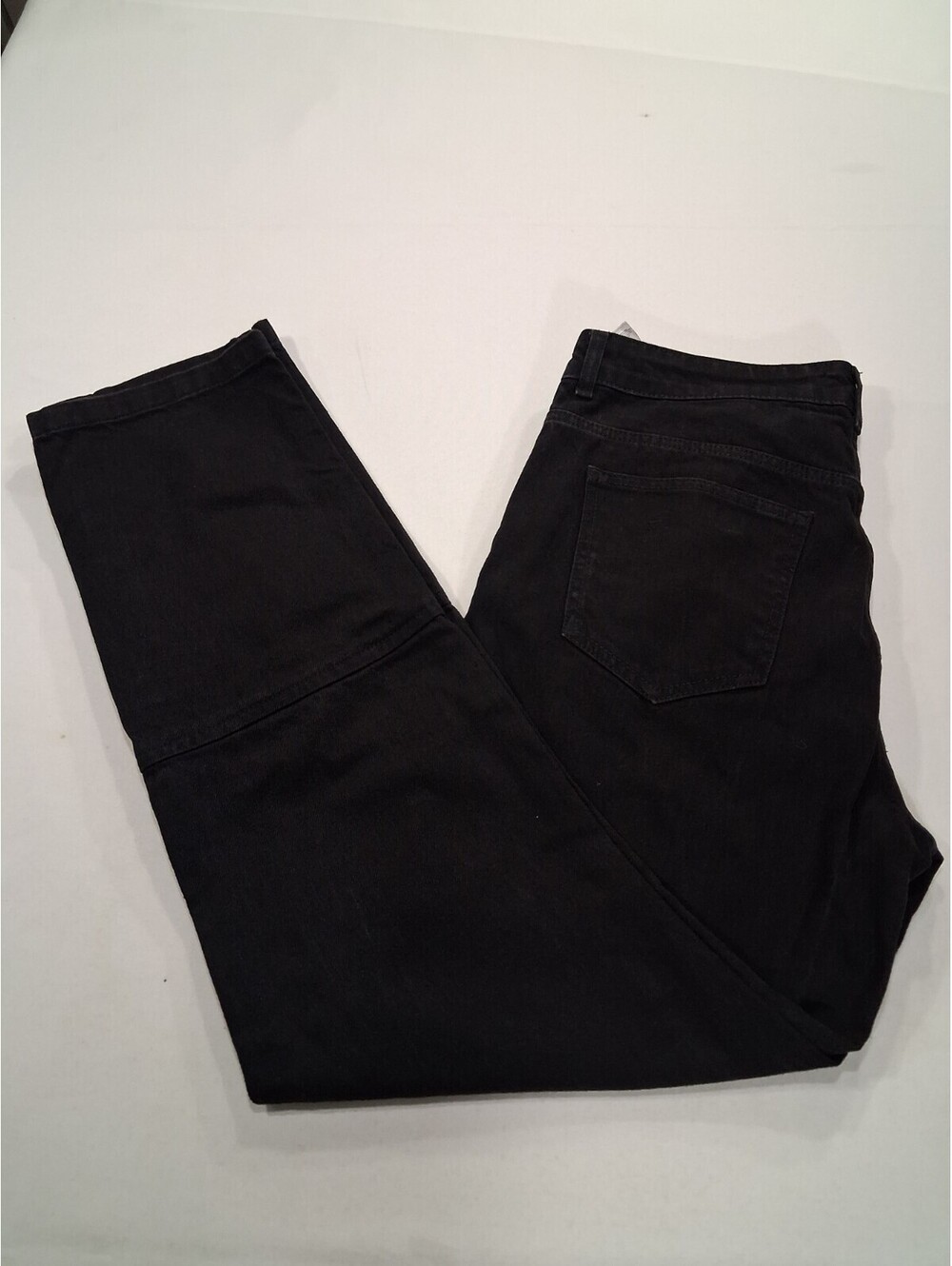 boohooMAN RN#167448 Men's Black Button Fly Snap Button Leg Jeans Size (34×32)